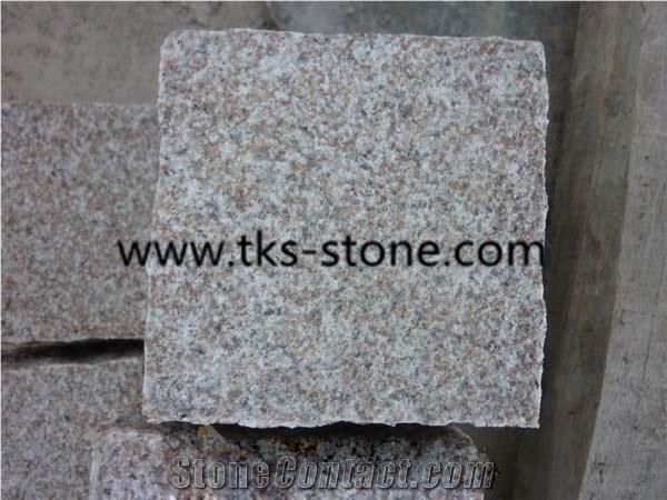 China G644 Pink Granite Cube Stone,Bainbrook Brown,Loyuan Red Granite,Luo Yuan Violet,Luoyuan Violet,Majestic Mauve,Misty Brown,Purple Pearl,China Ruby Red Granite Cube Stone,Granite Cobble Stone