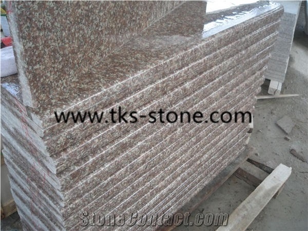 China G644 Pink Granite Steps & Stairs,Bainbrook Brown,Loyuan Red Granite,Luo Yuan Violet,Luoyuan Violet,Majestic Mauve,Misty Brown,Purple Pearl,China Ruby Red Granite Stairs & Steps