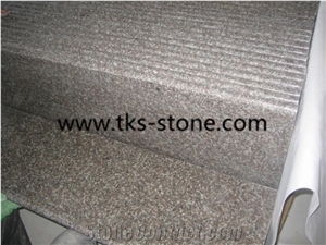 China G644 Pink Granite Steps & Stairs,Bainbrook Brown,Loyuan Red Granite,Luo Yuan Violet,Luoyuan Violet,Majestic Mauve,Misty Brown,Purple Pearl,China Ruby Red Granite Stairs & Steps