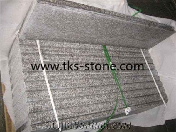 China G644 Pink Granite Steps & Stairs,Bainbrook Brown,Loyuan Red Granite,Luo Yuan Violet,Luoyuan Violet,Majestic Mauve,Misty Brown,Purple Pearl,China Ruby Red Granite Stairs & Steps