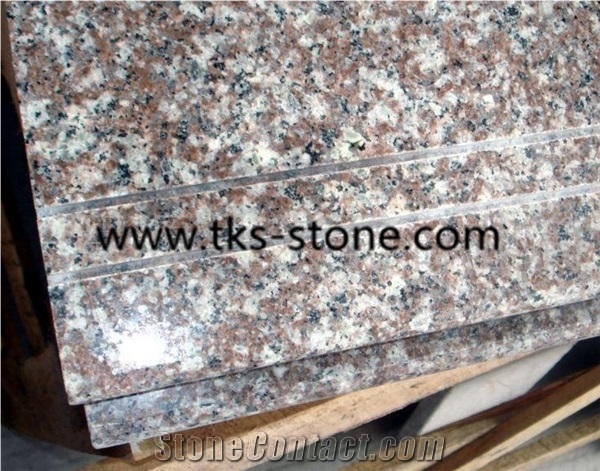 China G644 Pink Granite Steps & Stairs,Bainbrook Brown,Loyuan Red Granite,Luo Yuan Violet,Luoyuan Violet,Majestic Mauve,Misty Brown,Purple Pearl,China Ruby Red Granite Stairs&Steps