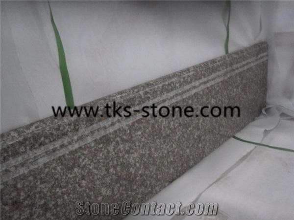 China G644 Pink Granite Steps & Stairs,Bainbrook Brown,Loyuan Red Granite,Luo Yuan Violet,Luoyuan Violet,Majestic Mauve,Misty Brown,Purple Pearl,China Ruby Red Granite Stairs&Steps, G664 Brown Granite