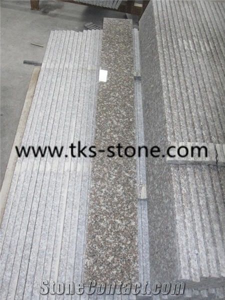 China G644 Pink Granite Steps & Stairs,Bainbrook Brown,Loyuan Red Granite,Luo Yuan Violet,Luoyuan Violet,Majestic Mauve,Misty Brown,Purple Pearl,China Ruby Red Granite Stairs&Steps, G664 Brown Granite