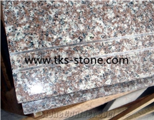 China G664 Pink Granite Steps,Bainbrook Brown,Loyuan Red Granite,Luo Yuan Violet,Luoyuan Violet,Majestic Mauve,Misty Brown,Purple Pearl,China Ruby Red Granite Stairs&Steps