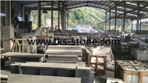 China Green Granite Stairs&Steps,Natural Porphyry Green Steps/Stair Riser,Youxi Dark Green Granite/Porphyry Stairs/Steps,China Dark Green,Grey Porphyry