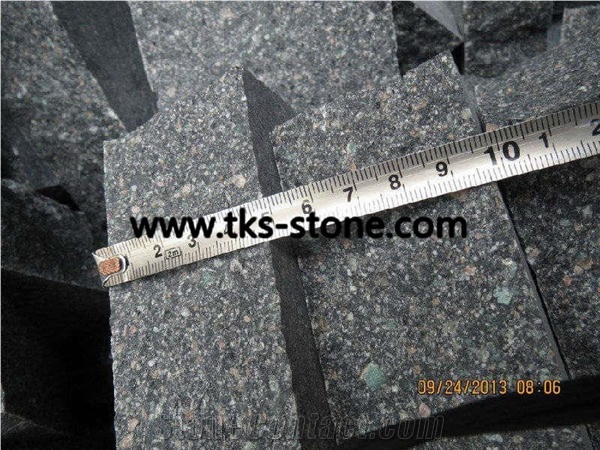 China Green Porphyry Cobble Stone,Cube Stone,Green Pearl Porphyry,Green Porphyry, Green Porphyry Granite Cobble Stone