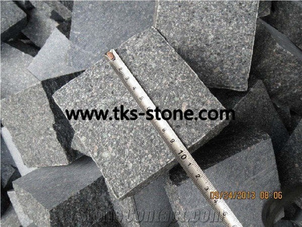 China Green Porphyry Cobble Stone,Cube Stone,Green Pearl Porphyry,Green Porphyry, Green Porphyry Granite Cobble Stone