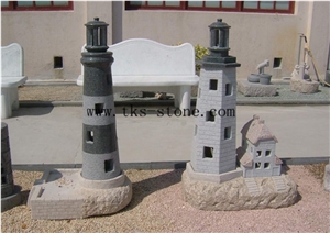 China Grey Granite European Style Lanterns, Lighthouse Lamps China Grey Granite European Style Lanterns, Lighthouse Lamps
