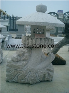 China Grey Granite Japanese Lanterns & Lamps, Grey Granite Lanterns, Garden Lamps