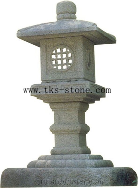 China Grey Granite Lanterns Caving,Grey Granite Garden Lanterns,Japanese Lanterns,Lamp Sculptures