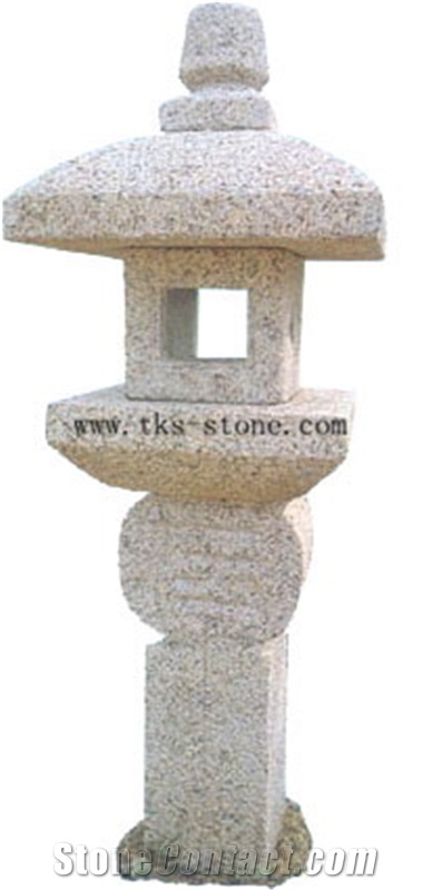 China Grey Granite Lanterns Caving,Grey Granite Garden Lanterns,Japanese Lanterns,Lamp Sculptures