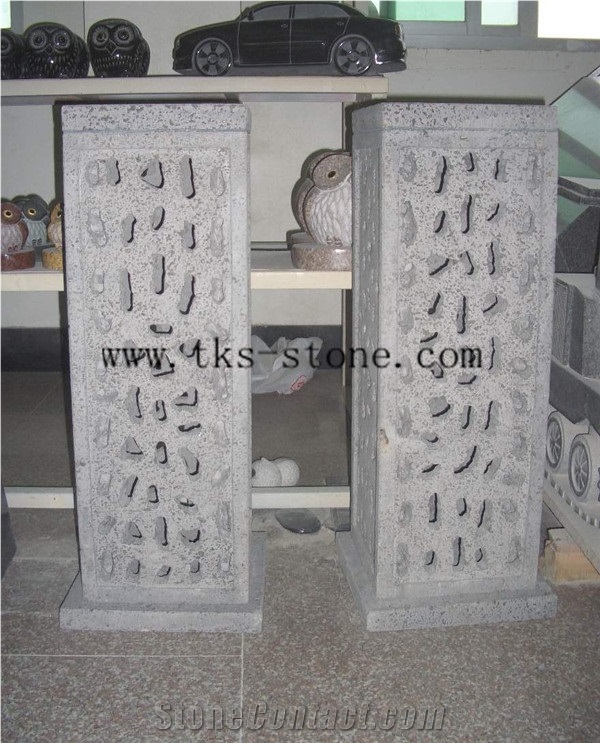 China Grey Granite Lanterns Caving,Grey Granite Garden Lanterns&Lamps,Japanese Lamps,Lanterns Sculptures