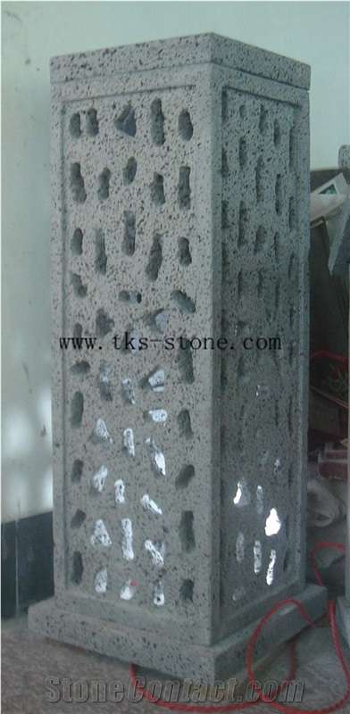 China Grey Granite Lanterns Caving,Grey Granite Garden Lanterns&Lamps,Japanese Lamps,Lanterns Sculptures