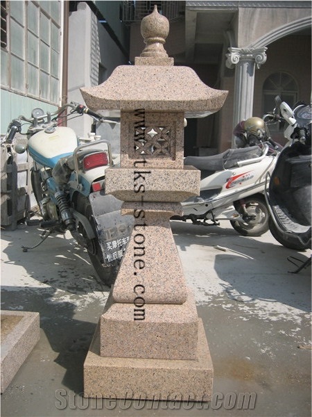 China Grey Granite Lanterns Caving,Grey Granite Garden Lanterns & Lamps,Japanese Lanterns,Exterior Lamps,Lamps Sculptures