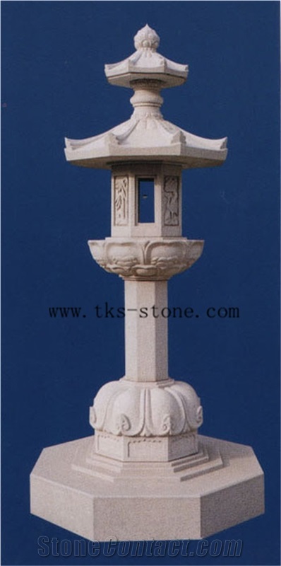 China Grey Granite Lanterns Caving,Grey Granite Garden Lanterns & Lamps,Japanese Lanterns,Exterior Lamps,Lamps Sculptures