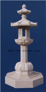 China Grey Granite Lanterns Caving,Grey Granite Garden Lanterns & Lamps,Japanese Lanterns,Exterior Lamps,Lamps Sculptures
