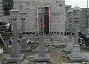 China Grey Granite Lanterns,Grey Granite Garden Lanterns & Lamps,Chinese Granite Lanterns