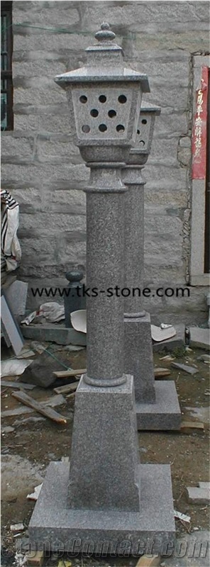 China Grey Granite Lanterns,Grey Granite Garden Lanterns & Lamps,Chinese Granite Lanterns