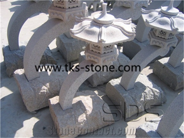 China Grey Granite Lanterns & Lamps, Grey Granite Lanterns, Garden Lamps, Japanese Lanterns
