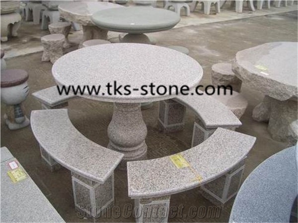 China Grey Granite Table Sets,Grey Granite Tables and Chairs,Garden Tables,Exterior Furniture