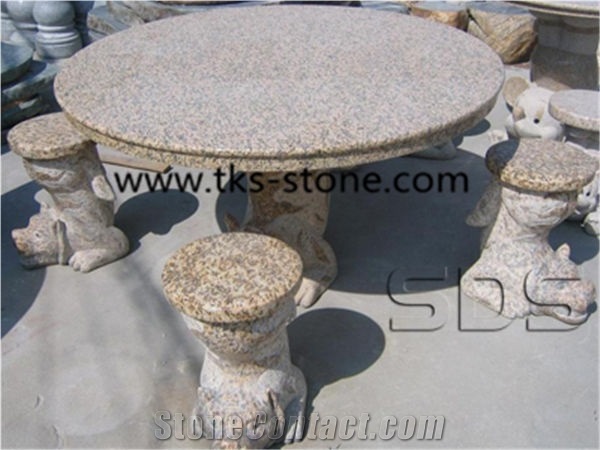 China Grey Granite Table Sets,Grey Granite Tables and Chairs,Garden Tables,Exterior Furniture