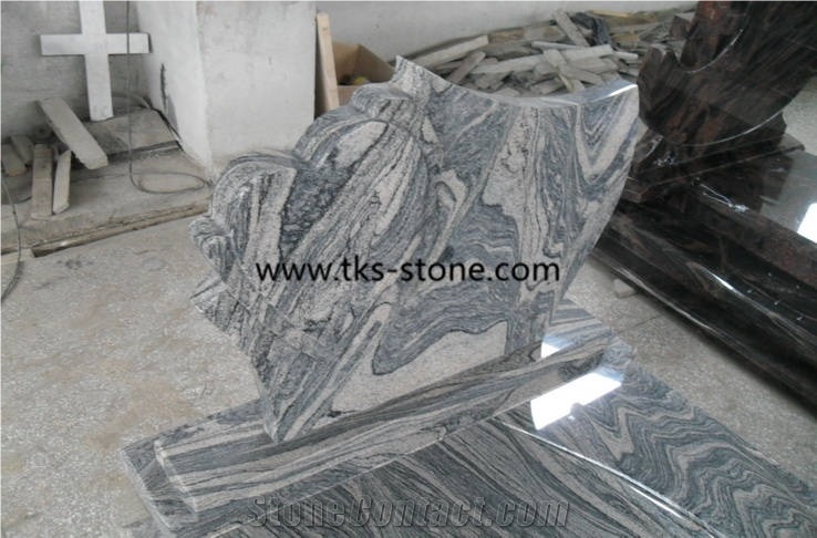 China Juparana Granite Poland Style Tombstone Monument,Supply Various Of Style Monument & Tombstone