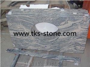 China Juparana,Multicolor Granite Vanity Tops,Bathroom Vanity Tops,Bathroom Countertops