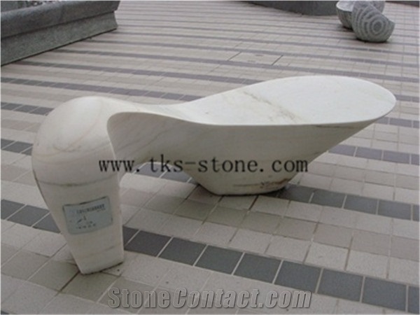 China Multicolor Granite Art Chairs,Shape Abstraction Bench