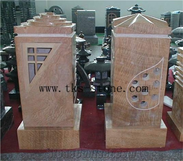 China Multicolor Granite Lanterns Caving,Lanterns Sculptures,Granite Garden Lanterns & Lamps,Chinese Granite Lanterns