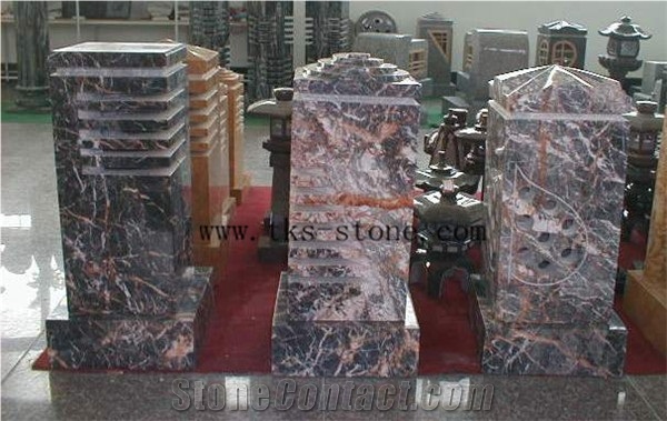 China Multicolor Granite Lanterns Caving,Lanterns Sculptures,Granite Garden Lanterns & Lamps,Chinese Granite Lanterns