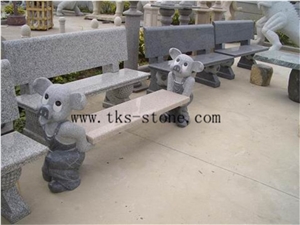 China Multicolor Granite Park Bench