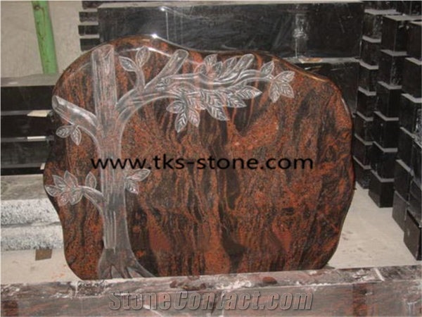 China Red Granite Tombstone & Monument,Tree Carving Tombstone & Monument,Custom Monuments, Western Style Tombstone & Monument,Caving Headstones,Monument Design, Gravestone