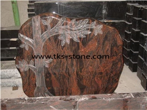 China Red Granite Tombstone & Monument,Tree Carving Tombstone & Monument,Custom Monuments, Western Style Tombstone & Monument,Caving Headstones,Monument Design, Gravestone