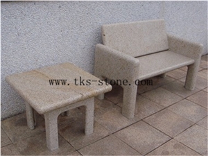China Yellow Granite Garden Park Patio Bench China Yellow Granite Garden Park Patio Bench