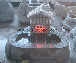 China Yellow Granite Lanterns Sculptures,Beige Granite Lamps Caving,Japanese Lanterns,Garden Lamps