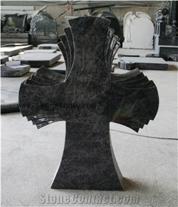 Cross Bahama Blue Polished Tombstone&Monument ,