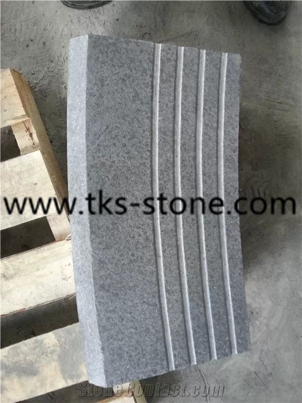 Curved China G684 Grey Granite Kerbstones/Curbstone/Kerbstone/Curbs/Side Stone, Black Granite Kerbstones