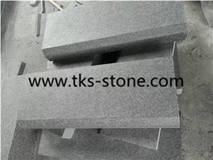 Curved China G684 Grey Granite Kerbstones/Curbstone/Kerbstone/Curbs/Side Stone, Black Granite Kerbstones
