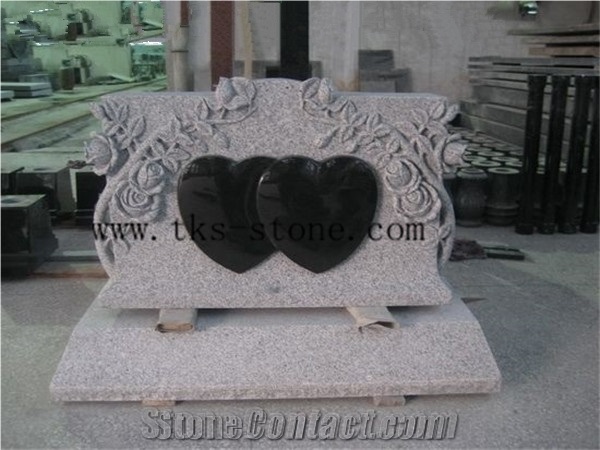 Double Monuments& Tombstone,Lover、Family Monuments.Heart Flower Tombstones