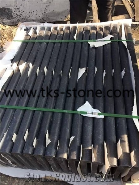 Flamed G684 Granite Pool Coping, Pearl Black, Fuding Black Granite Swimming Pool Coping, Swimming Pool Edge, Natural Stone Pool Coping
