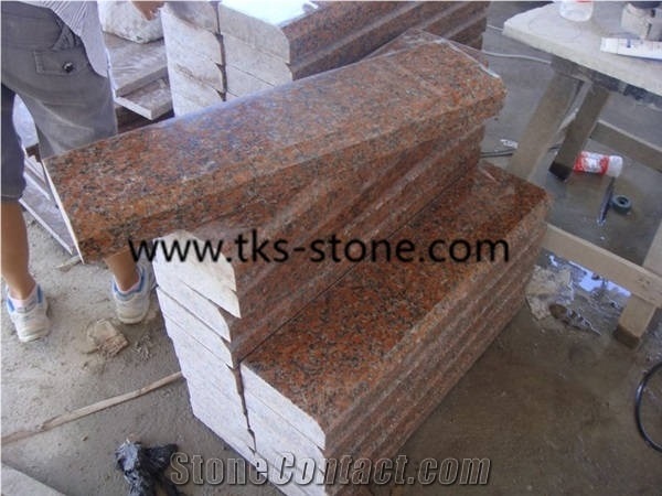 G562 Granite Kerbstone,Maple Red,China Red Granite Kerbstone,Granite Curbstone,Side Stone