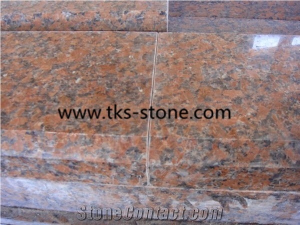 G562 Granite Kerbstone,Maple Red,China Red Granite Kerbstone,Granite Curbstone,Side Stone