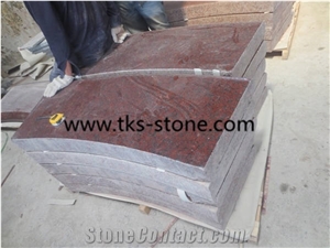 G562 Granite ,Maple Red,China Red Granite Kerbstone,Granite Curbstone