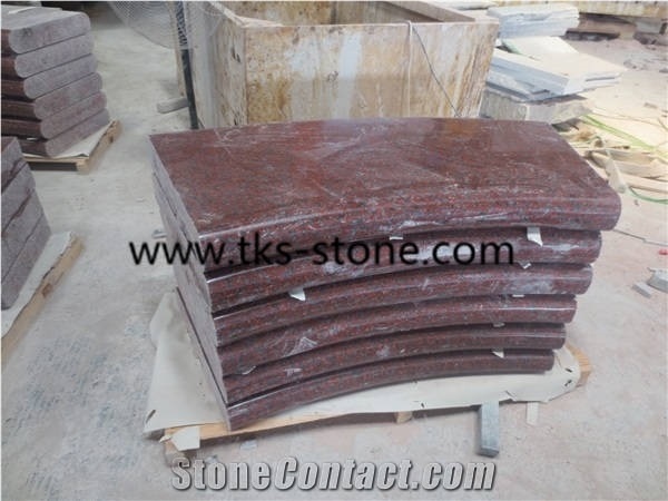 G562 Granite ,Maple Red,China Red Granite Kerbstone,Granite Curbstone
