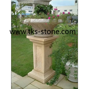 G603 Grey Granite Pots ,Stone Flower Pot ,Garden Planters,Landscaping Planters,Planter Pots, Sculpture Grey Granite Landscaping Planters
