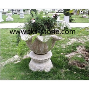 G603 Grey Granite Pots ,Stone Flower Pot ,Garden Planters,Landscaping Planters,Planter Pots, Sculpture Grey Granite Landscaping Planters