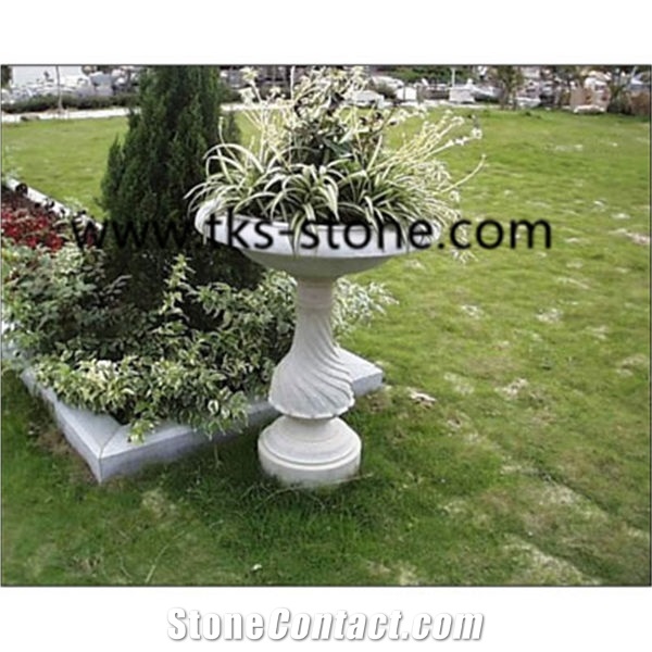 G603 Grey Granite Pots ,Stone Flower Pot ,Garden Planters,Landscaping Planters,Planter Pots, Sculpture Grey Granite Landscaping Planters