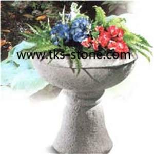 G603 Grey Granite Pots ,Stone Flower Pot ,Garden Planters,Landscaping Planters,Planter Pots, Sculpture Grey Granite Landscaping Planters