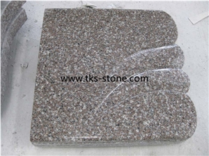 G664 Bainbrook Brown Granite Monument & Tombstone,Red Cemetery Tombstones