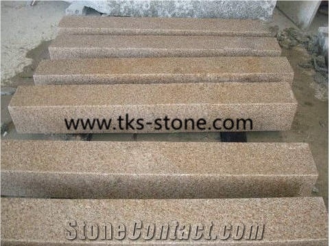 G682 Granite Kerbstone,Sunset Gold,Rusty Yellow,Giallo Yellow Granite Kerbstone,Curbstone